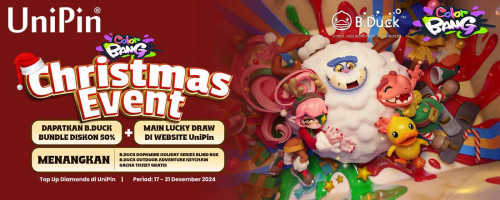 [Christmas Event] Dapatkan B.Duck Bundle ColorBANG dengan DISKON 50% + Mainkan LUCKY DRAW di Website UniPin & Menangkan Merchandise B.Duck